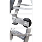 FRIGERIO CARPENTERIE - Kit scala carriola con ruote, maniglie e barre.