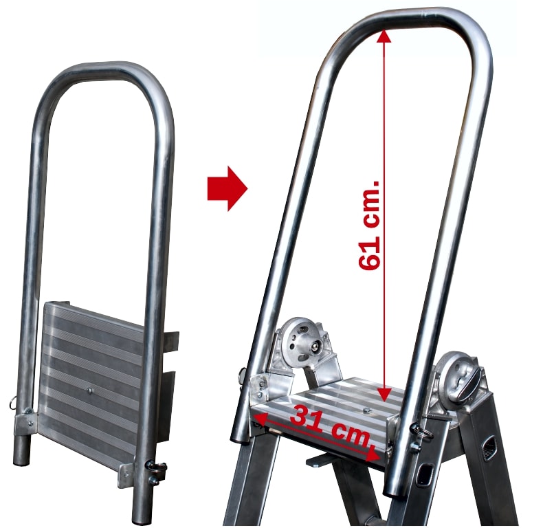 FRIGERIO CARPENTERIE - Pianetto lamiera mandorlata alluminio xsca.19-1970.