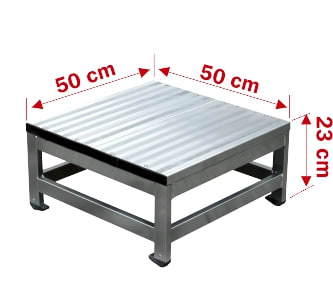 FRIGERIO CARPENTERIE - Pedana 1G Prolu Piat H23cm Lu50cm Xsga 1990.