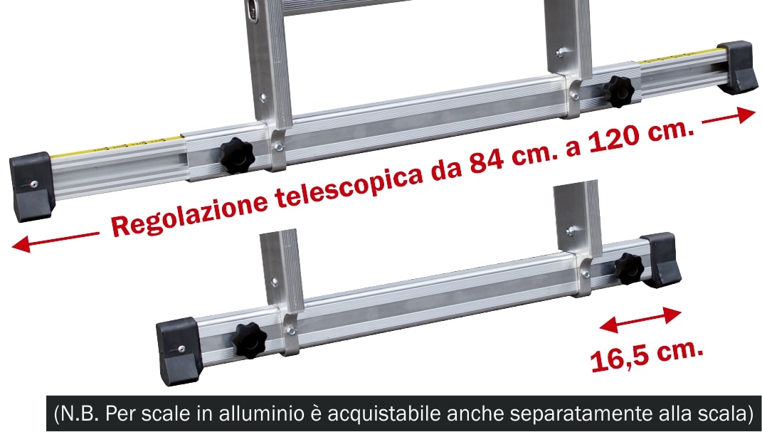 FRIGERIO CARPENTERIE - Ricambio basetta telescopica orizzontale.
