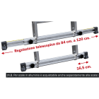FRIGERIO CARPENTERIE - Ricambio basetta telescopica orizzontale.