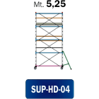 FRIGERIO CARPENTERIE - Ponteggio ferro professionale 250x120 con 2 piattaforme stabili in metallo 05,25.