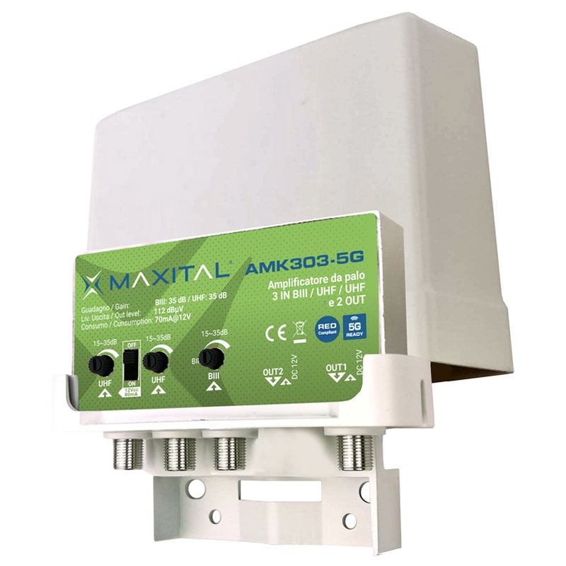 FTE MAXIMAL - AMK303L2-5G AMP. 3IN BIII/UHF/UHF 2OUT 3