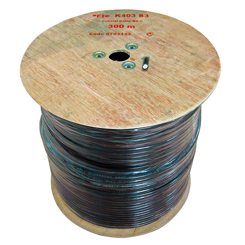 FTE MAXIMAL - K403B3 CAVO COAX 10,3MM PE NERO 300MT.
