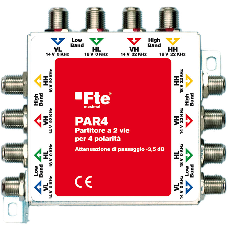 FTE MAXIMAL - PAR4 PARTITORE A 2 VIE PER 4 POLARITA