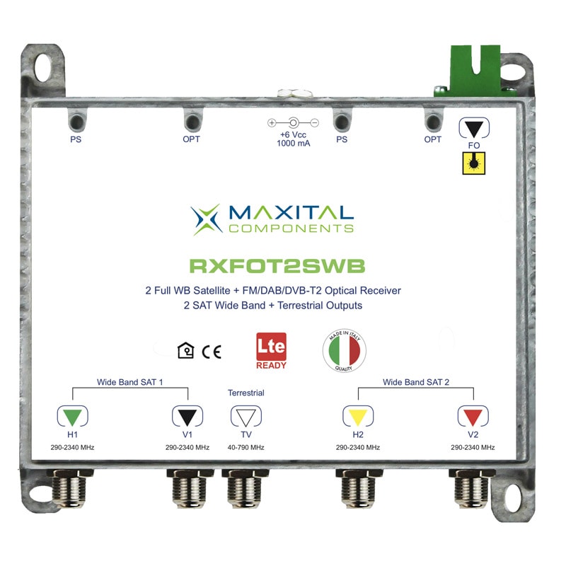 FTE MAXIMAL - RXFOT2SWB RICEV. F.O. DTT 2 SAT WIDEBAND