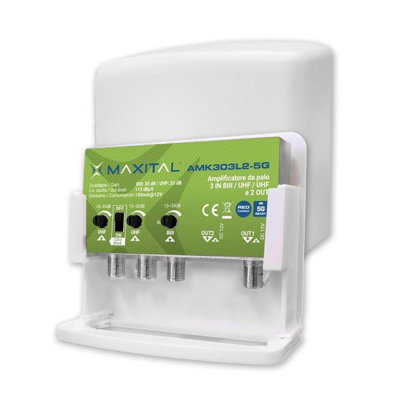 FTE MAXIMAL - AMK303L2-5G AMP. 3IN BIII/UHF/UHF 2OUT 3 AMK303L2-5G