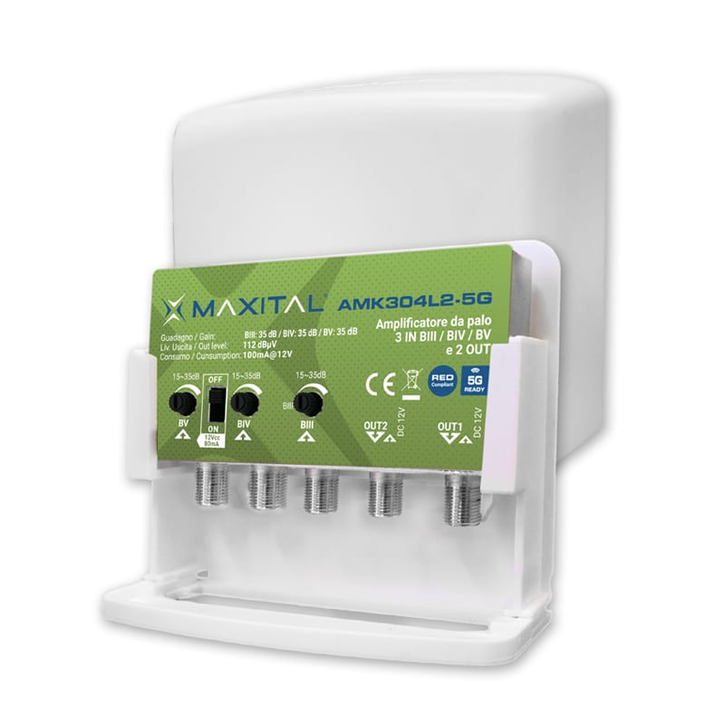 FTE MAXIMAL - AMK304L2-5G AMP.3IN BIII/IV/V 2OUT 36DB