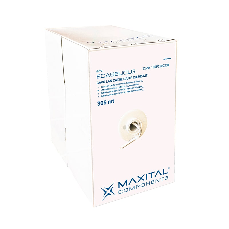FTE MAXIMAL - ECA5EUCLG CAVO LAN CAT.5E U/UTP CU 305MT