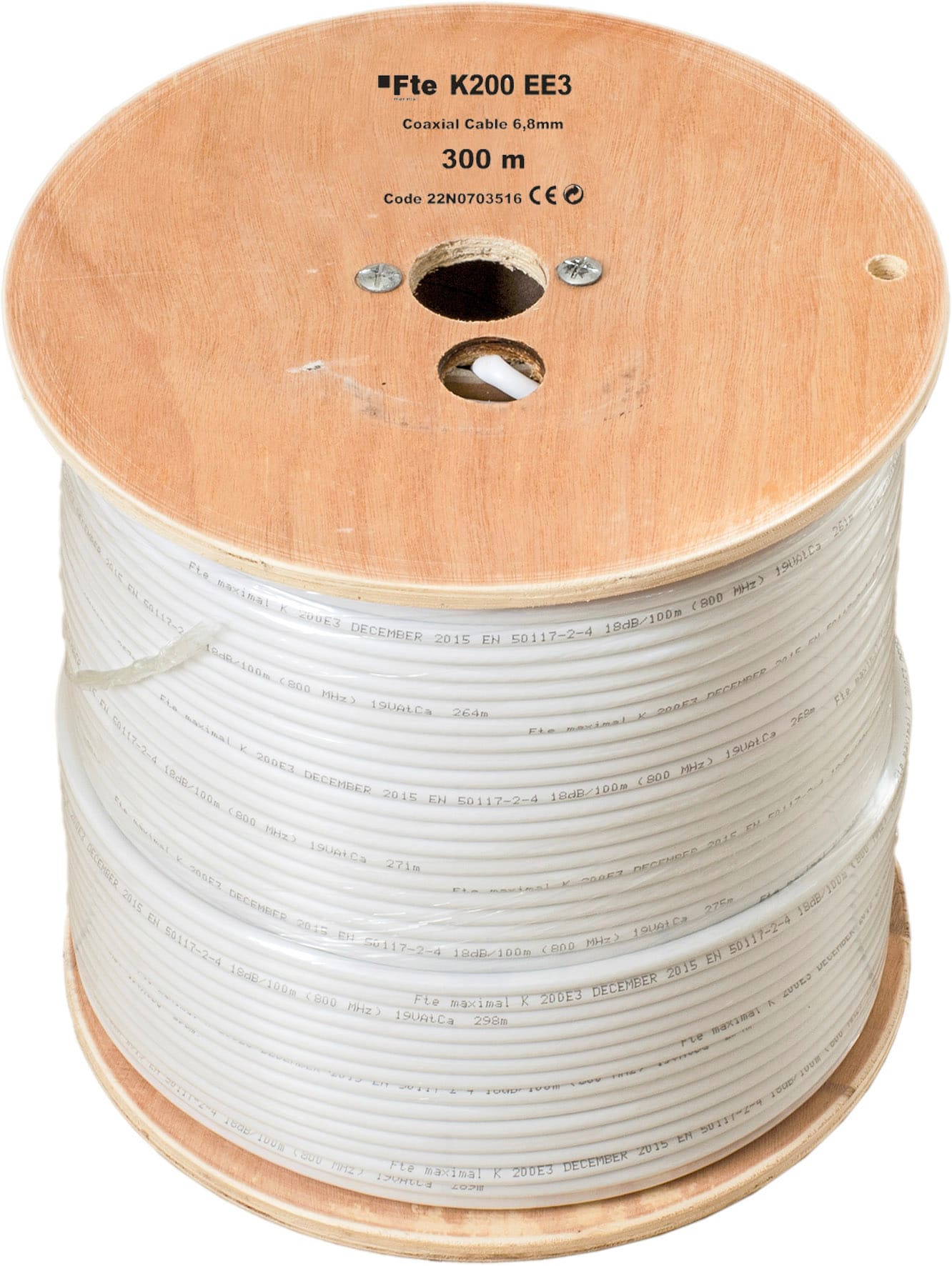 FTE MAXIMAL - K200EE3 CAVO COAX 6,8MM PVC ECA 300MT. K200EE3