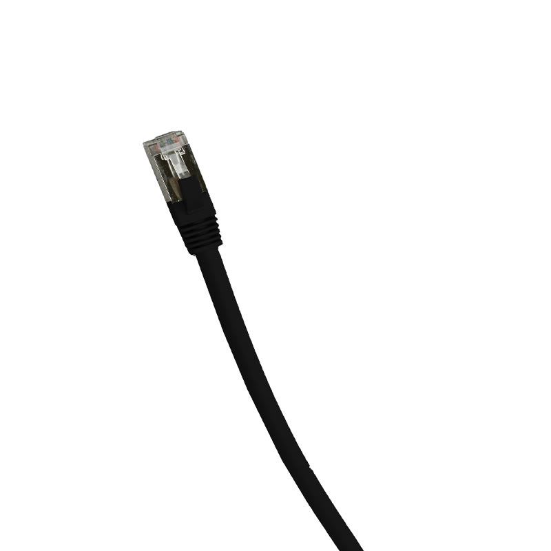 FTE MAXIMAL - PC6F010LBK BRETELLA F/UTP CAT6 1MT NERA PC6F010LBK