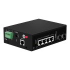 FTE MAXIMAL - SWDP04-2 SWITCH IND. GB 4XRJ45 POE + 2SF SWDP04-2