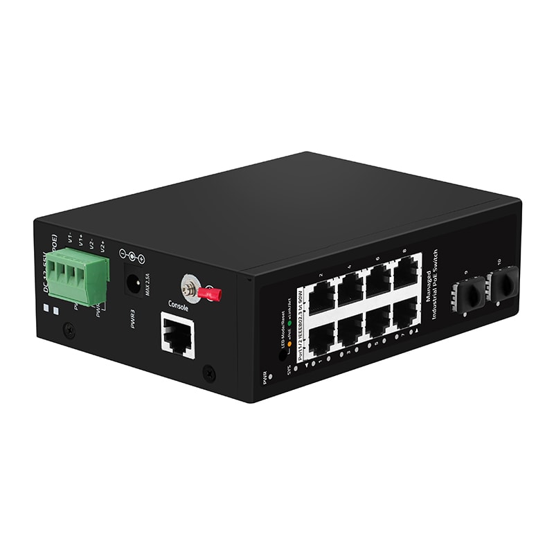 FTE MAXIMAL - SWDP08-2 SWITCH IND. GB 8XRJ45 POE + 2SF