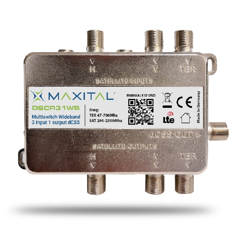 FTE MAXIMAL - DSCR31WB MULTISWITCH WIDEBAND 3IN 1OUT D DSCR31WB