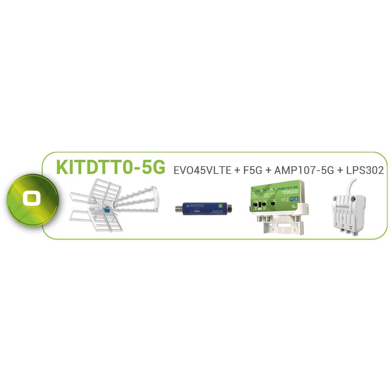 FTE MAXIMAL - KITDTT0-5G EVO45V+F5G+AMP107-5G+LPS302 KITDTT0-5G