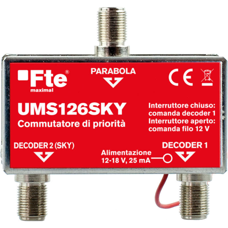 FTE MAXIMAL - UMS126SKY COMMUTATORE PRIORITA SKY-TVSAT UMS126SKY