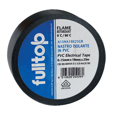 FULLTOP - NASTRO IN PVC 0,15X15X10 MT NERO