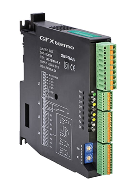 GEFRAN - Regolatore PID 4 zone per guida DIN