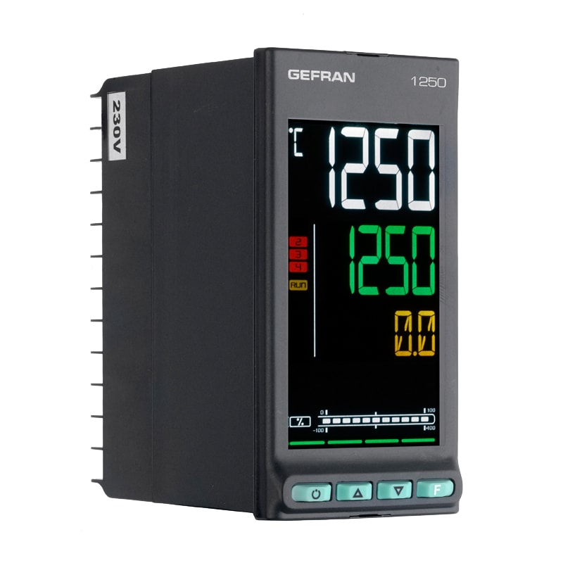 GEFRAN - Programmatore e Regolatore PID, 1/8 DIN
