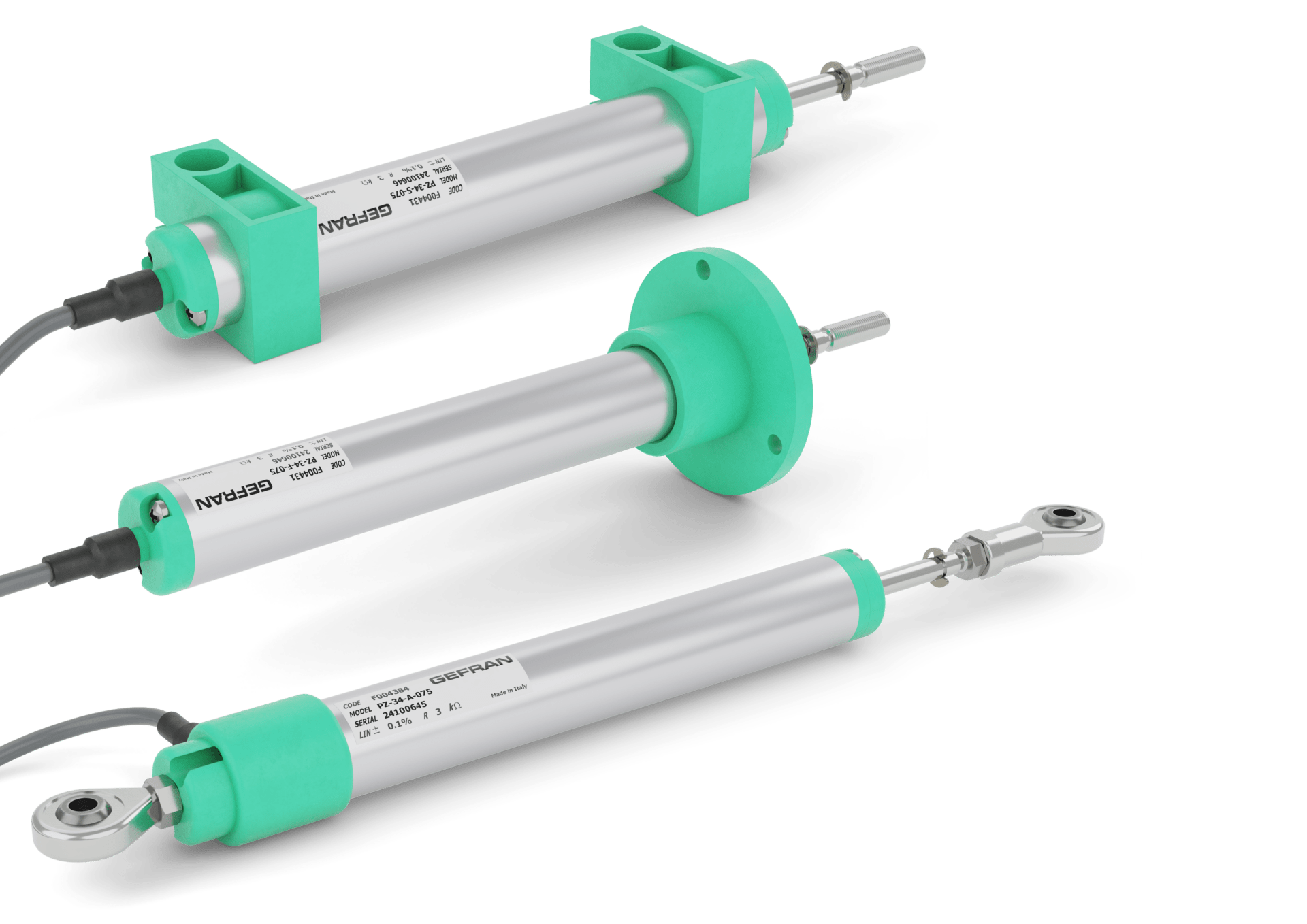 GEFRAN - Potenziometri corpo cilindrico 3/4 pollice PZ-34-A-025 L000X000X20.