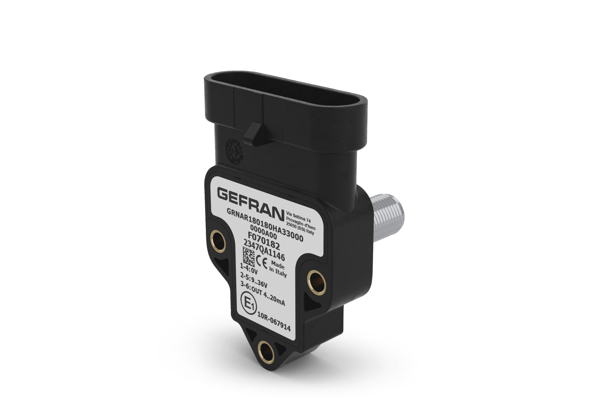 GEFRAN - Sensore angolare singolo giro ad effetto hall senza albero GRNFS030000LA12000 0000C60.