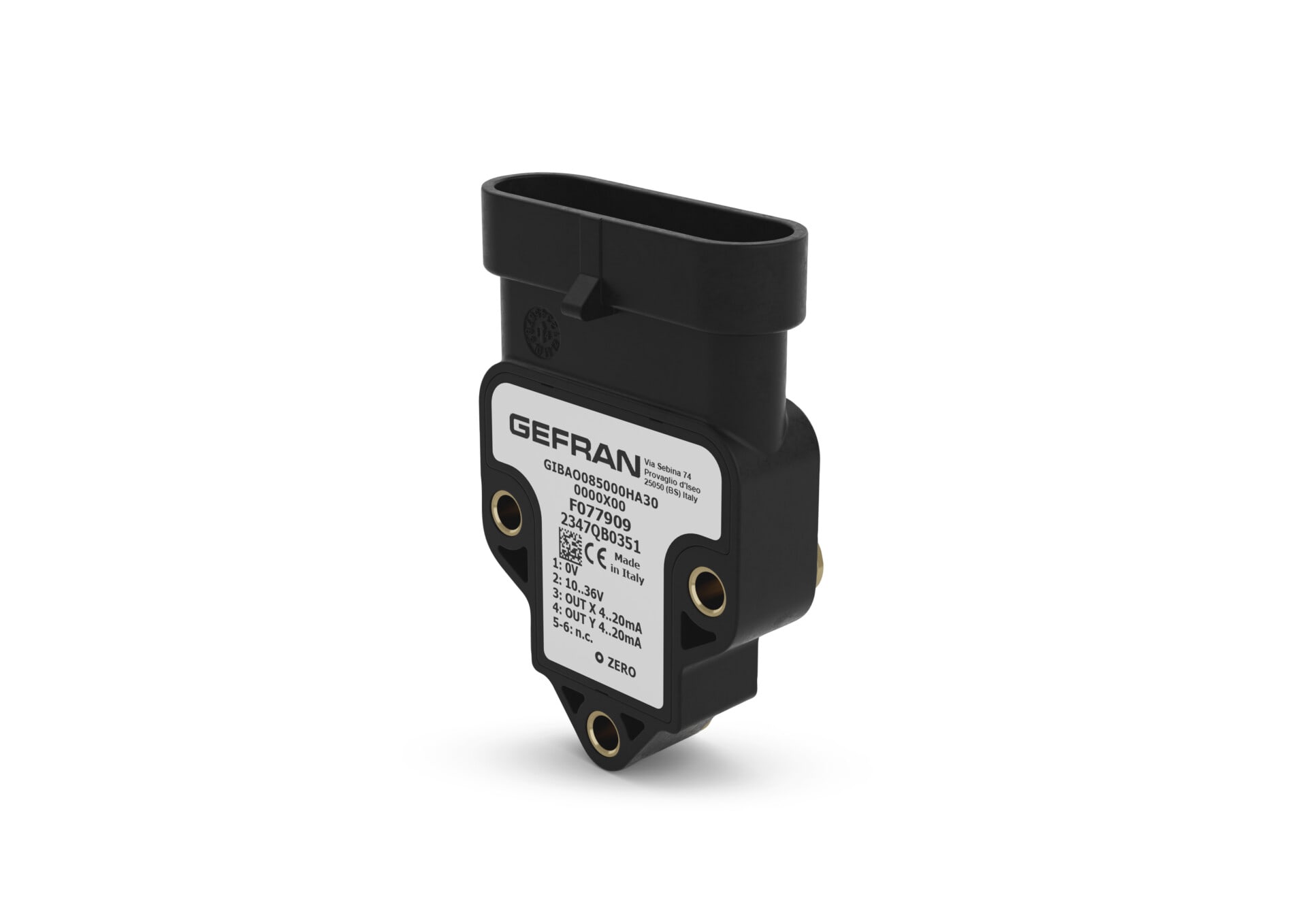 GEFRAN - Inclinometro entry level singolo/doppio asse XY/360 GIBFV360000HC10 0000X10.