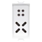 GEWISS - INSERITORE DA INCASSO - ANTIFURTO FILARE - BIANCO - CHORUSMART