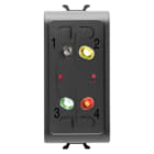 GEWISS - INSERITORE PARZIALIZZATORE DA INCASSO - ANTIFURTO FILARE - NERO - CHORUSMART