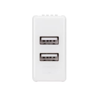 GEWISS - ALIMENTATORE DOPPIO USB 1M SY/WT