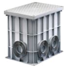 GEWISS - POZZETTO RETTANGOLARE 360X260X320 - FONDO PIATTO SFONDABILE, COPERCHIO AD ALTA RESISTENZA E 4 VITI INOX
