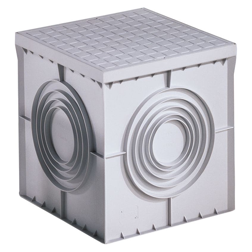 GEWISS - POZZETTO QUADRATO 400X400X400 - FONDO PIATTO SFONDABILE E COPERCHIO AD ALTA RESISTENZA