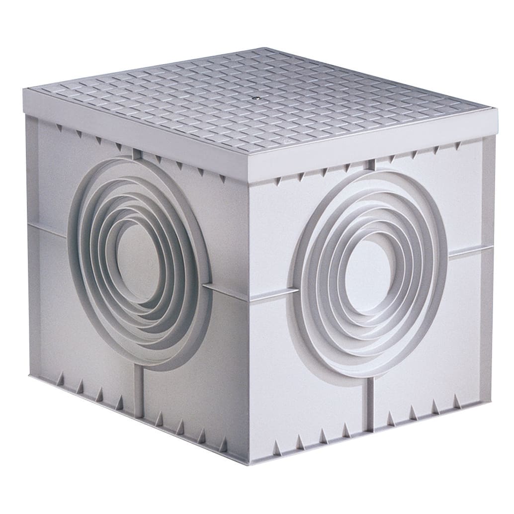 GEWISS - POZZETTO QUADRATO 550X550X520 - FONDO PIATTO SFONDABILE E COPERCHIO AD ALTA RESISTENZA