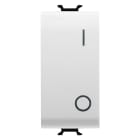 GEWISS - INTERRUTTORE BIPOLARE 250V ac - 16AX - TASTO NEUTRO CON SIMBOLO 0/1 - 1 MODULO - BIANCO LUCIDO - ANTIBATTERICO - CHORUSMART
