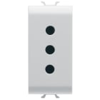 GEWISS - PRESA STANDARD ITALIANO 250V ac - 2P+T 10A - P11 - 1 MODULO - BIANCO LUCIDO - CHORUSMART
