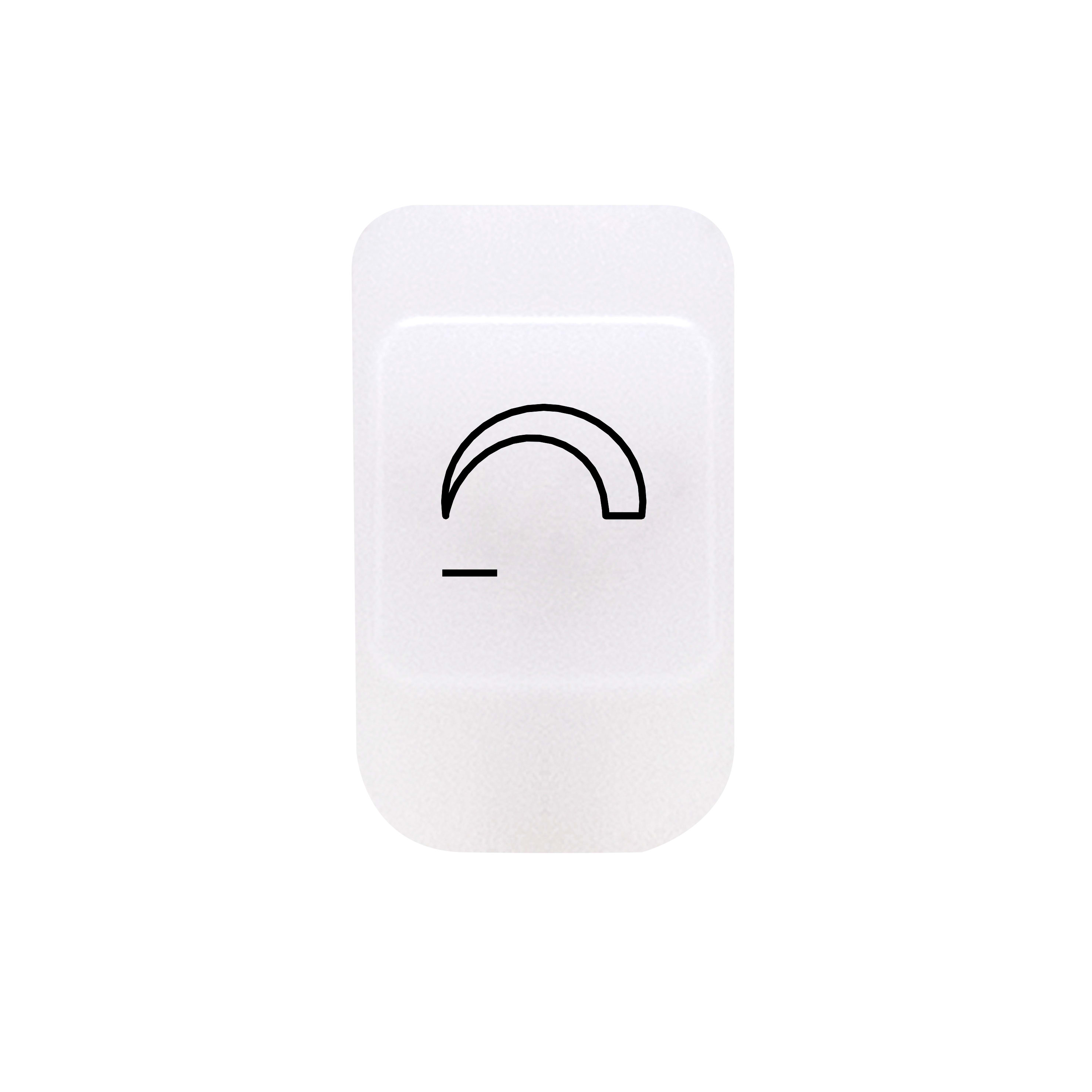 GEWISS - LENTE CON SIMBOLO ILLUMINABILE - DIMMER DECREMENTO