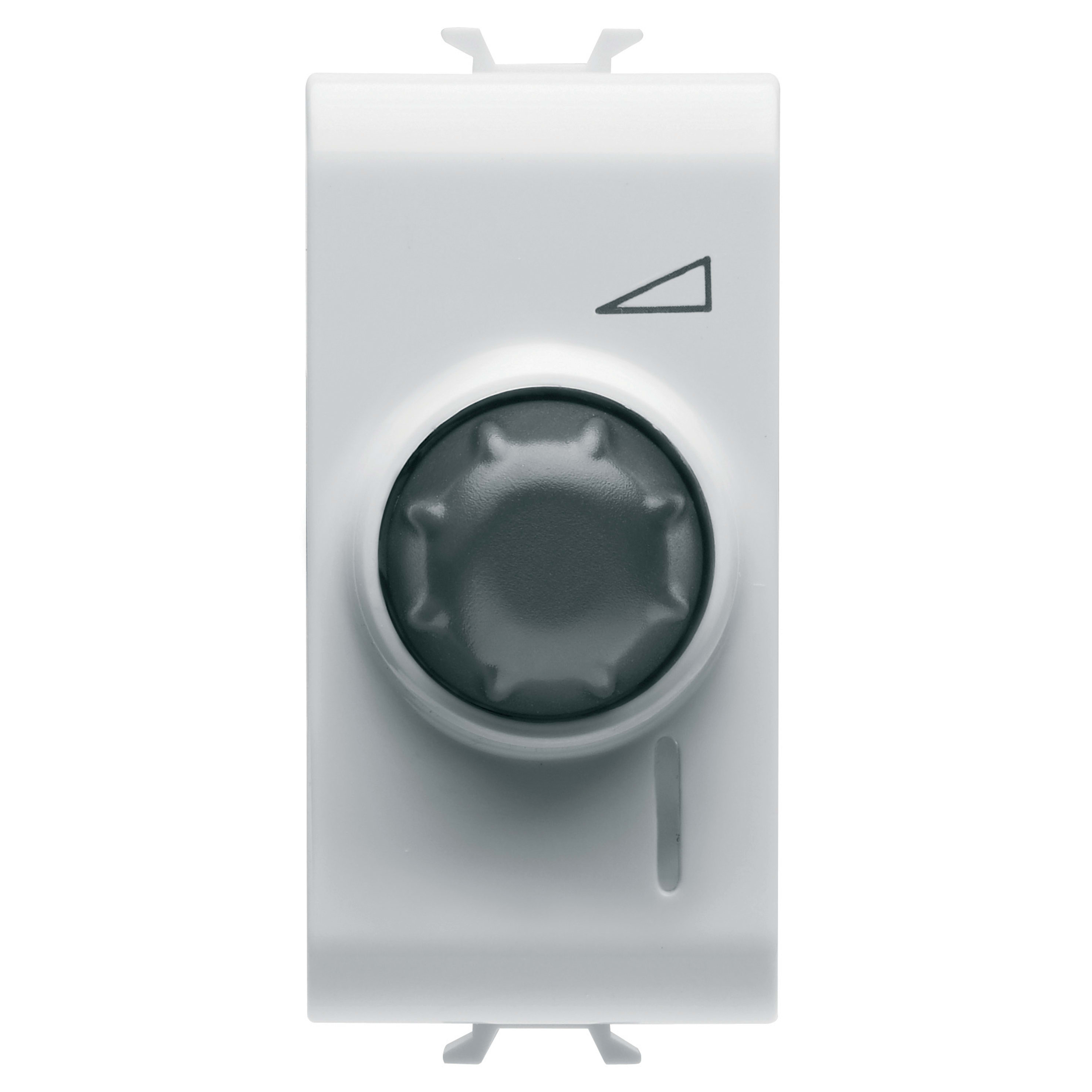 GEWISS - REGOLATORE ELETTRONICO ROTATIVO - DEVIATORE - 230V ac 50/60Hz - RESISTIVO 100-500W / INDUTTIVO 100-500VA - 1 MODULO - BIANCO LUCIDO - CHORUSMART