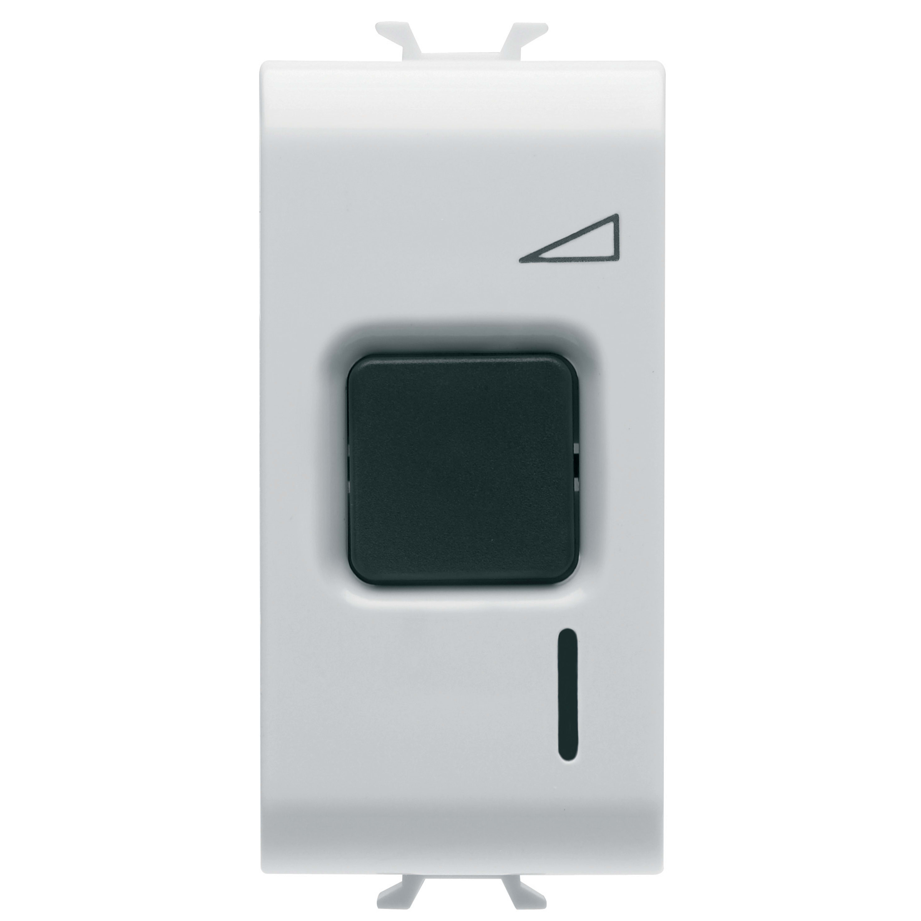 GEWISS - REGOLATORE ELETTRONICO - A PULSANTE - 230V ac 50/60Hz - RESISTIVO 60-500W / INDUTTIVO 60-500VA - 1 MODULO - BIANCO LUCIDO CHORUSMART