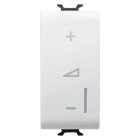GEWISS - REGOLATORE ELETTRONICO UNIVERSALE - A PULSANTE - 230V ac 50/60Hz - 1 MODULO - BIANCO LUCIDO - ANTIBATTERICO - CHORUSMART