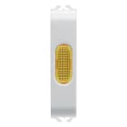 GEWISS - SPIA DI SEGNALAZIONE SINGOLA - AMBRA - 1/2 MODULO - BIANCO LUCIDO - CHORUSMART