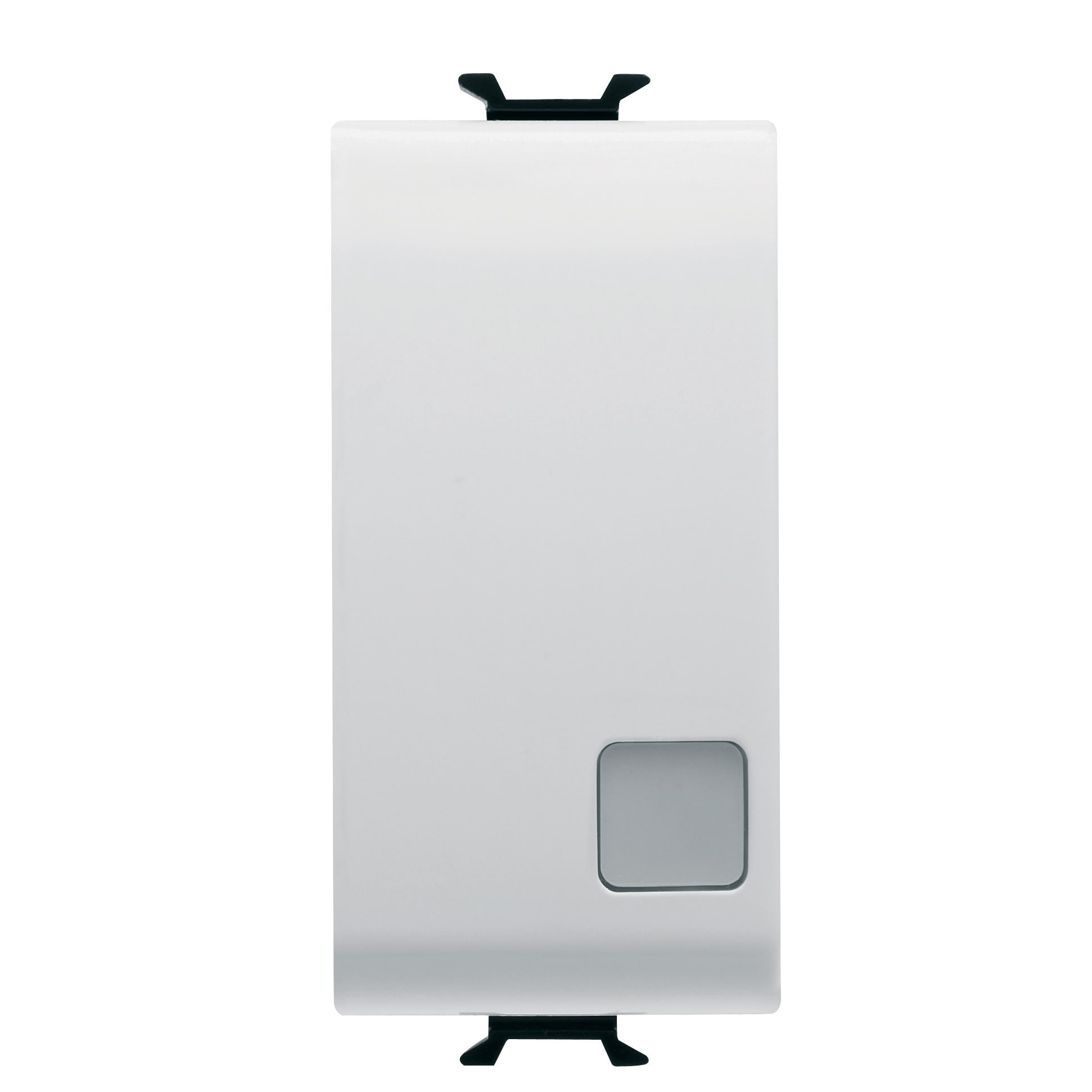 GEWISS - PULSANTE SOFT-CLICK - LUMINOSO - CON LENTE NEUTRA SOST. - PER INTERF.CONT. BUS - 1P NA PRIVO DI POT. - 1 MODULO - BIANCO LUCIDO - CHORUSMART