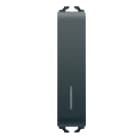 GEWISS - PULSANTE UNIPOLARE 250V ac - NA 10A ILLUMINABILE - CON DIFFUSORE - 1/2 MODULO - NERO SATINATO - CHORUSMART
