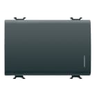 GEWISS - PULSANTE UNIPOLARE 250V ac - NA 16A ILLUMINABILE - CON DIFFUSORE - 3 MODULI - NERO SATINATO - CHORUSMART