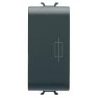 GEWISS - PORTAFUSIBILE - 250V ac 16A - 1 MODULO - NERO SATINATO - CHORUSMART