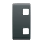 GEWISS - TASTO INTERCAMBIABILE PER PULSANTIERA - DA COMPLETARE CON 2 LENTI - 1 MODULO - NERO - CHORUSMART