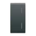 GEWISS - TASTO INTERCAMBIABILE PER PULSANTIERA - CON 2 DIFFUSORI - 1 MODULO - NERO - CHORUSMART