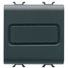 GEWISS - SUONERIA A TRE TONALITA' E 3 INGRESSI INDIPENDENTI - 12V ac/dc 6VA 80 dBA 1 METRO - 2 MODULI - NERO SATINATO  CHORUSMART