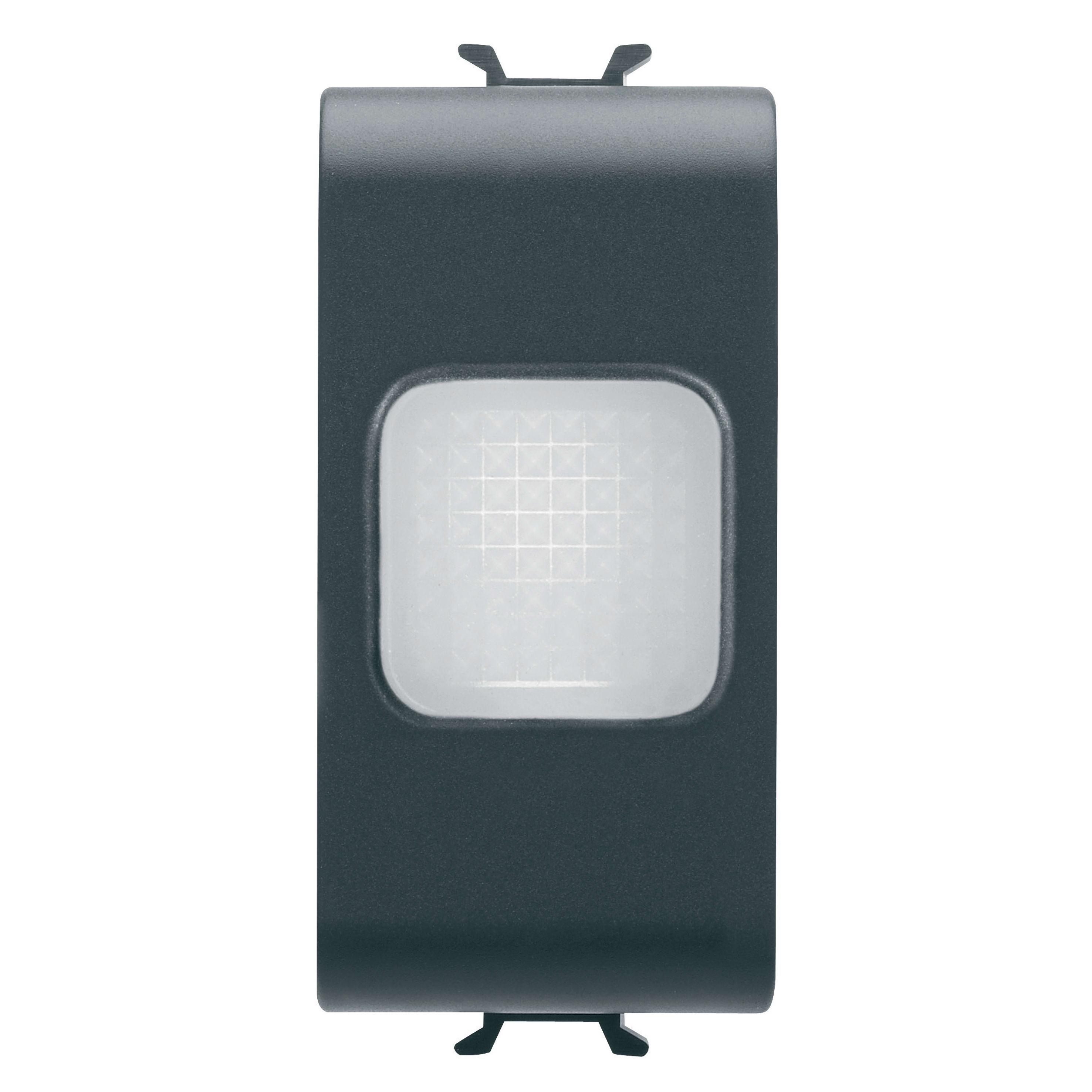 GEWISS - SPIA DI SEGNALAZIONE SINGOLA - OPALE - 1 MODULO - NERO SATINATO - CHORUSMART