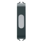 GEWISS - SPIA DI SEGNALAZIONE SINGOLA - OPALE - 1/2 MODULO - NERO SATINATO - CHORUSMART