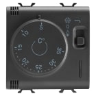 GEWISS - TERMOSTATO - 230V ac 50/60Hz - 2 MODULI - NERO SATINATO - CHORUSMART