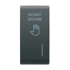 GEWISS - TASTO INTERCAMBIABILE - CON DIFFUSORE - DND - 1 MODULO - NERO SATINATO - CHORUSMART